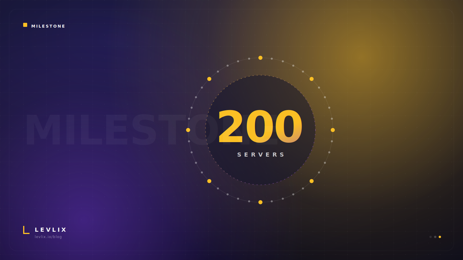 200 Server: Danke an alle, die Levlix mit uns aufbauen